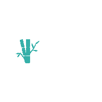 asianborrelclub abc asian quirky bamboo Sticker