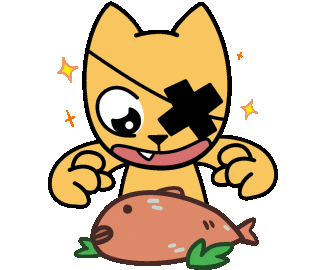 Hungry Cat Sticker