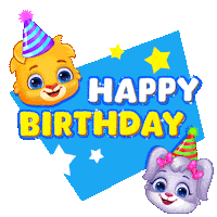 Happy Birthday Dancing Sticker by Lucas and Friends by RV AppStudios