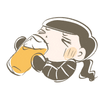 Drunk Beer Sticker