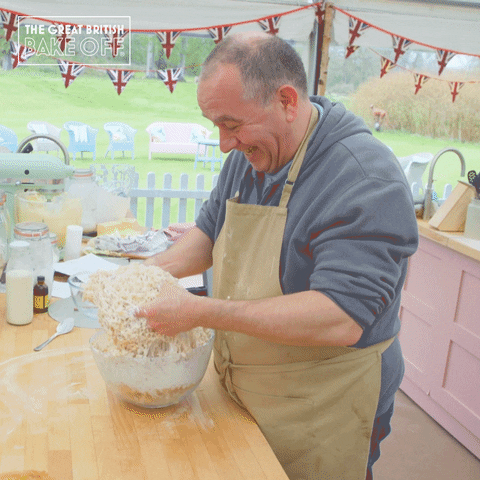 Cake Mess GIF by The Great British Bake Off