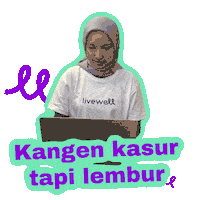 livewellindo work sleep sleepy zzz Sticker