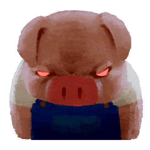 Angry Pig Sticker by Tonko House