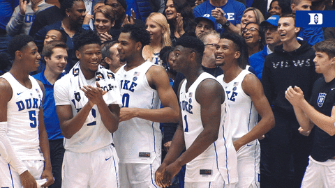 happy duke blue devils GIF by Duke Men's Basketball