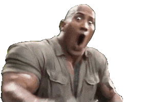 The Rock Wow Sticker