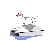 Summer Swan Sticker by Wheel Fun Rentals MN
