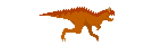 dinosaur running STICKER