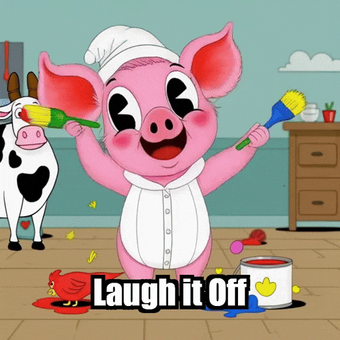 Wisdom Laugh It Off GIF by The Pigasso