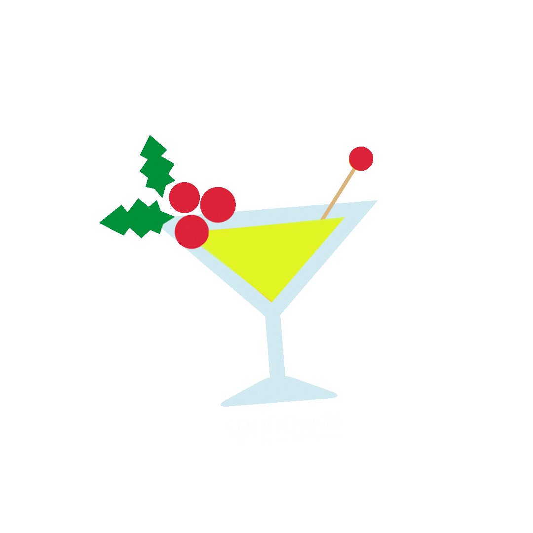 SpringSushi giphyupload cocktail sushi japanese food Sticker