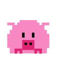 Pink Pig Sticker by azstatefair