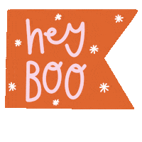 Halloween Hey Boo Sticker by Charley