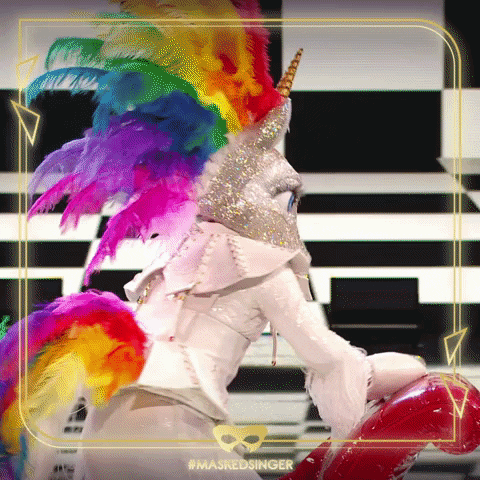 Unicorn GIF by The Masked Singer UK