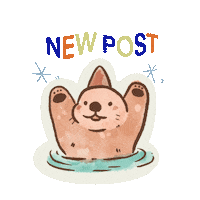 New Post Otter Sticker