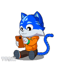 Dont Look Smile Sticker by Toshithecat