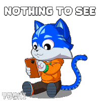 Dont Look Smile Sticker by Toshithecat
