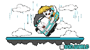 Sky Fall Love Sticker by Boo
