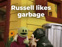 Russell likes garbage