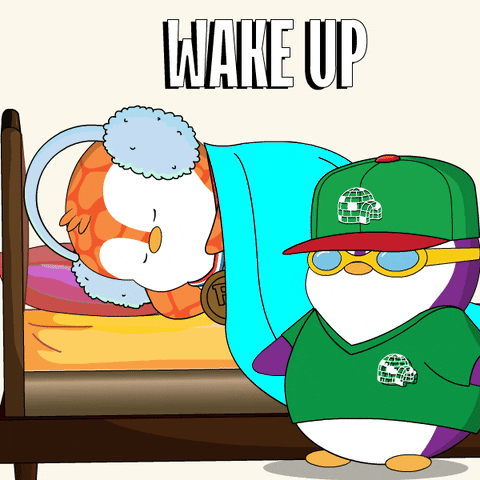 Good Morning GIF by Pudgy Penguins