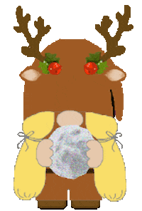 Christmas Santas Reindeer Sticker