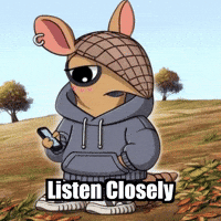 Wisdom Listen Closely GIF by Chillo Dillo