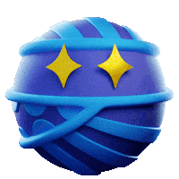 Sad Ball Sticker by Zack Ritchie