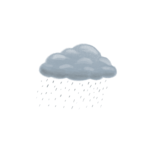 Rain Cloud Sticker by Zona E Home