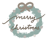 Wreathe Merry Christmas Sticker