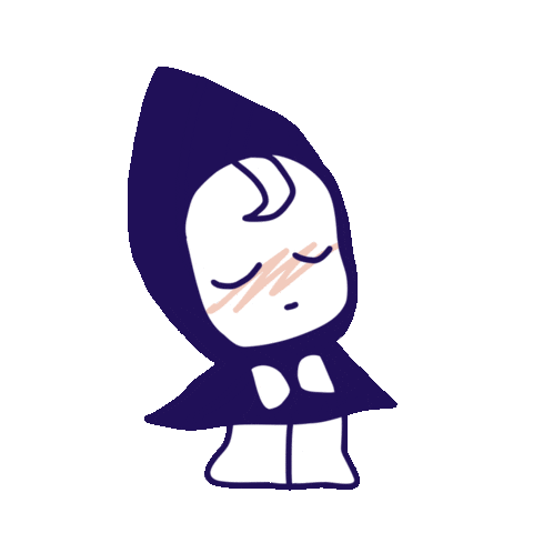 Girl Waiting Sticker