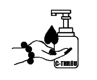 Hands Wash Sticker by CTHROU