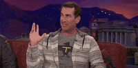 rob riggle raise hand GIF by Team Coco