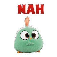 Shakes Head No Sticker by Angry Birds Movie