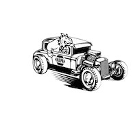 TheNAPAnetwork dogs racing cars napa Sticker
