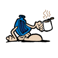 Coffee Freezing Sticker