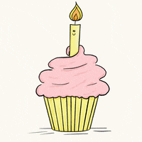 mgdoodlestudio birthday candle cupcake mgdoodlestudio GIF