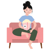 Movie Popcorn Sticker by Mizzu Cosmetics