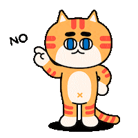 Cat No Sticker by 궁디팡팡 캣페스타