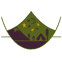 Stars Hiking Sticker by Camp Vibes