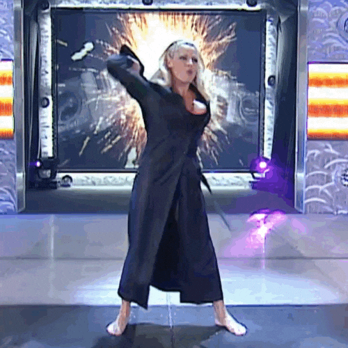 Lets Go Point GIF by Trish Stratus