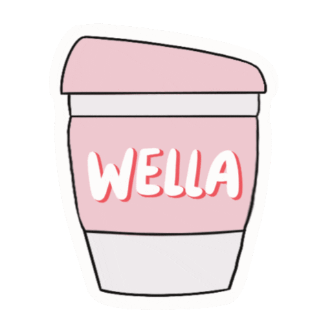 wellapro_anz coffee hair morning tea Sticker