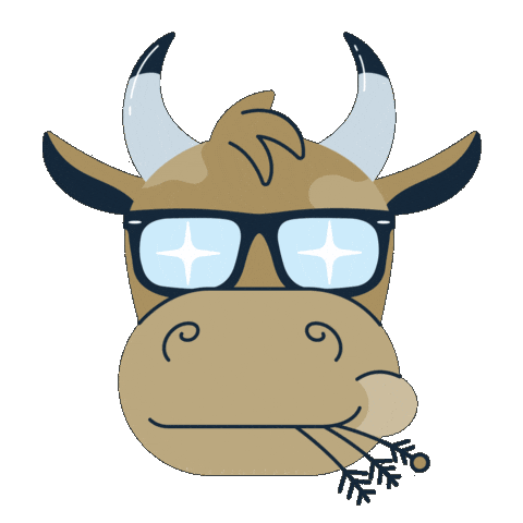 Summer Cow Sticker by Engelberg.Titlis