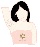 sugarpot sugar wax waxing hairremoval Sticker