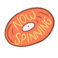 vinyl spinning Sticker by Leah Strayhorn