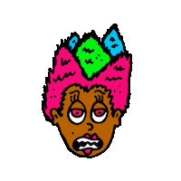 art no Sticker by Nuttz