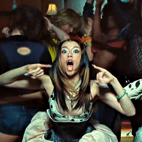 Megan Pinky Up GIF