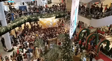 Shoppers Injured After Christmas Balloon-Drop in Sydney Mall Goes Horribly Wrong