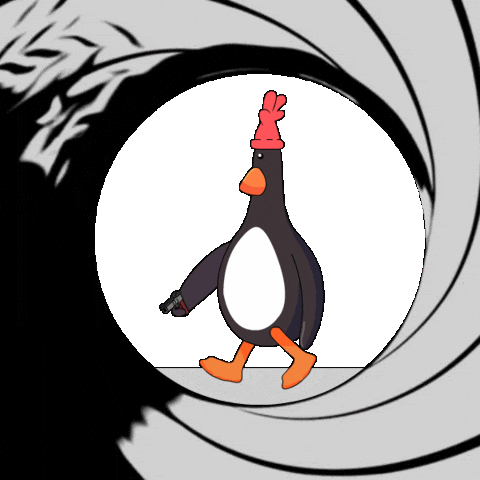 James Bond Bang Sticker by Feathers