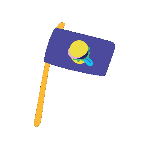 Moonlit Flag Sticker by Moonlit Burgers