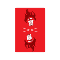 howlinjacks fire magic trash burn Sticker