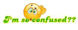 Confused Sticker