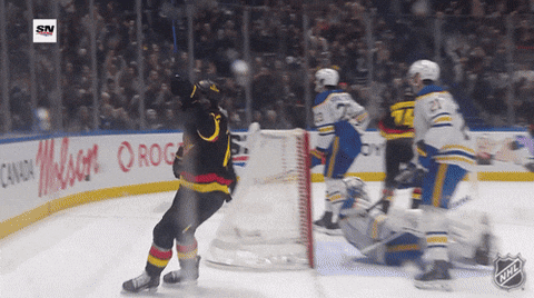 Happy Vancouver Canucks GIF by NHL